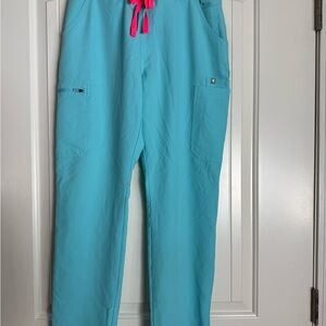 Figs Neon Blue Yola Pants Medium
